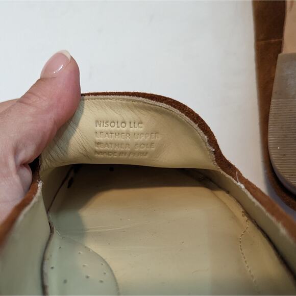 Nisolo Suede Brown Tan Loafers Size 8.5 - Picture 9 of 9